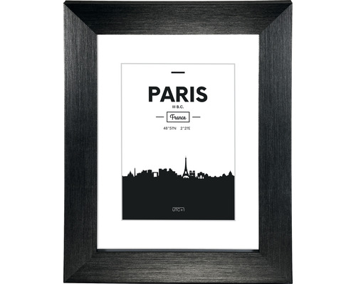 Bilderrahmen Kunststoff Paris schwarz 10x15 cm-0