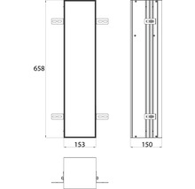 WC-Modul emco asis plus Unterputz 658 mm Anschlag rechts 975611007-thumb-3