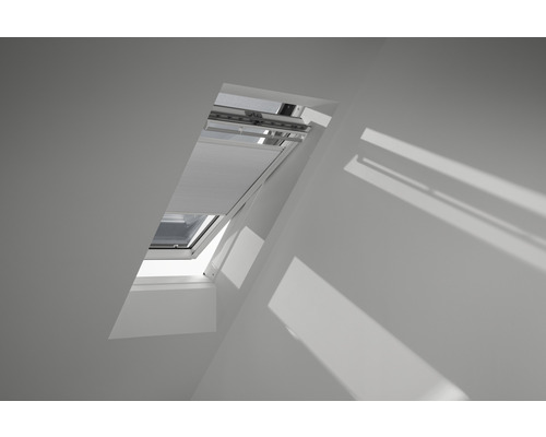 Velux Wabenplissee-Faltstore elektrisch weiß uni FMC P04 1045SWL