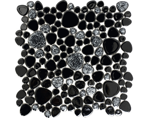 Keramikmosaik XKM 892N schwarz matt 27,5x27,5 cm