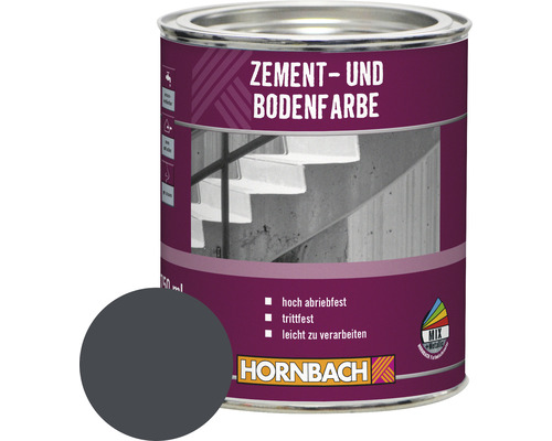 HORNBACH Zementfarbe Bodenfarbe anthrazit 750 ml