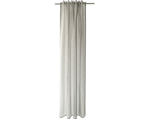 Vorhang mit Gardinenband Paco taupe 140x245 cm