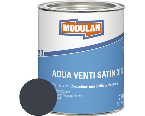 MODULAN 6220 Aqua Venti Lack Satin 3in1 RAL 7016 anthrazitgrau 750 ml