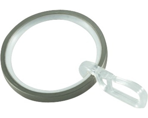 Gardinenring mit Gleiteinlage für Windsor edelstahl-optik Ø 25 mm 10 Stk.