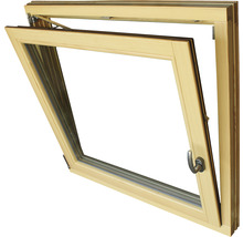 ARON Renova Holzfenster Kiefer lackiert S30 Kastanie 750x1000 mm DIN Links-thumb-4