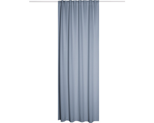 Vorhang mit Universalband Blacky dunkelblau 135 x 245 cm schwer entflammbar