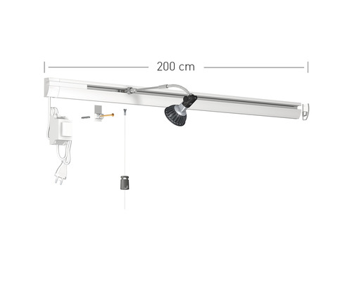 Combi Rail Pro Light weiß LED Set 2 m-0