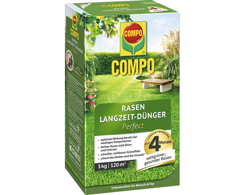 Rasen Langzeit-Dünger Compo Perfect 3 kg 120 m²-0