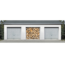 Garagentorplane Holzwand PVC Bedruckt 2450 x 2100 mm inkl. Befestigungsband-thumb-2