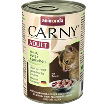 Katzenfutter nass animonda Carny Adult Huhn & Pute & Kaninchen 400 g-thumb-0