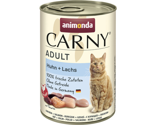 Katzenfutter nass animonda Carny Adult Huhn & Lachs 400 g