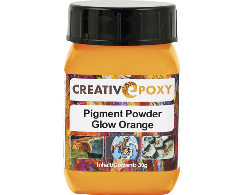 CreativEpoxy Pigment Pulver für Gießharz Glow orange 30g
