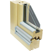 ARON Renova Holzfenster Kiefer lackiert weiß (RAL 9016) 900x1350 mm DIN Links-thumb-2