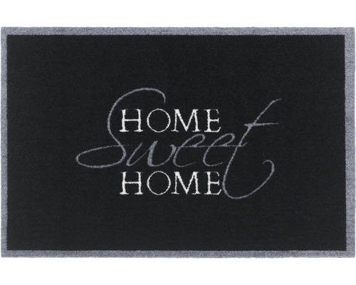 Schmutzfangmatte Home Sweet Home schwarz-grau 40x60 cm | HORNBACH