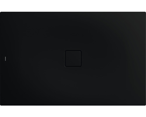 Duschwanne KALDEWEI CONOFLAT Secure Plus 780-1 90 x 80 x 3.2 cm schwarz matt vollflächige Antirutschbeschichtung 465000012676-0