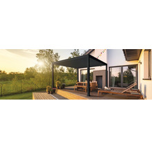 Pavillon Sorara Outdoor Living Mirador Deluxe 300 x 300 x 250 cm Metall schwarz-thumb-0
