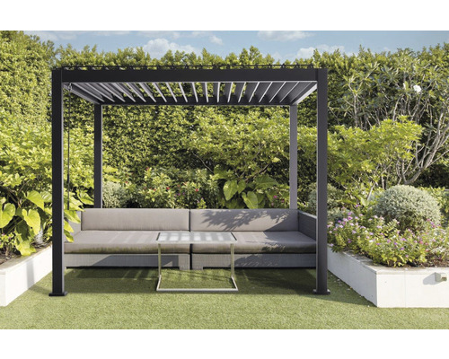 Pavillon Sorara Outdoor Living Mirador Basic 300 x 300 x 250 cm Metall schwarz-0