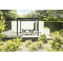 Pavillon Sorara Outdoor Living Mirador Basic 300 x 300 x 250 cm Metall schwarz-thumb-1