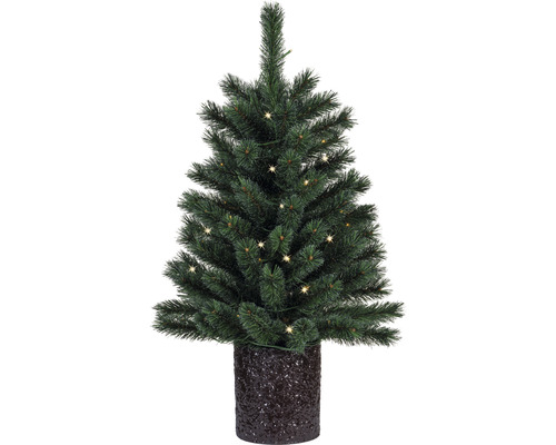 künstlicher Weihnachtsbaum Tannenbaum Lafiora Chamonix Set H 90 cm grün