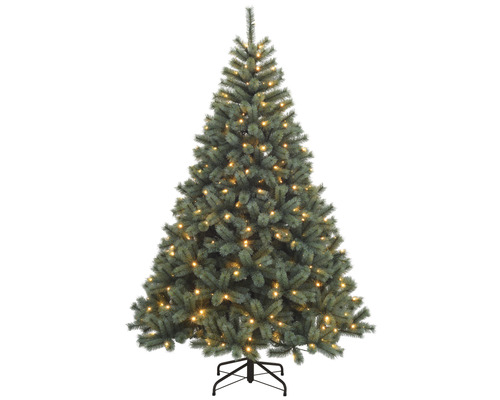 künstlicher Weihnachtsbaum Tannenbaum Lafiora Chamonix beleuchtet H 185 cm blau inkl. LED