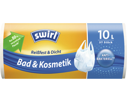 Müllbeutel Swirl Bad & Kosmetik mit Tragegriff 10 l 37 Stück-0