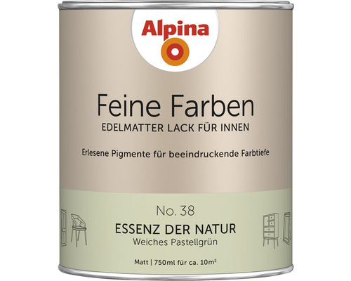 Alpina Feine Farben Lack Essenz der Natur weiches pastellgrün 750 ml