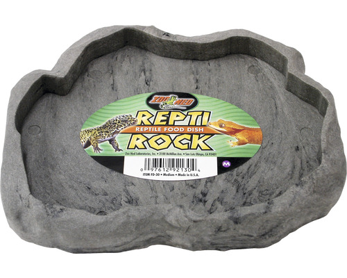 Futternapf ZOO MED Repti Rock Food Dish M 18 x 15 x 2,2 cm zufällige Farbauswahl-0