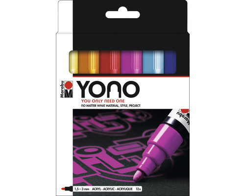 Marabu Yono Marker Set, 12 x 1,5-3 mm