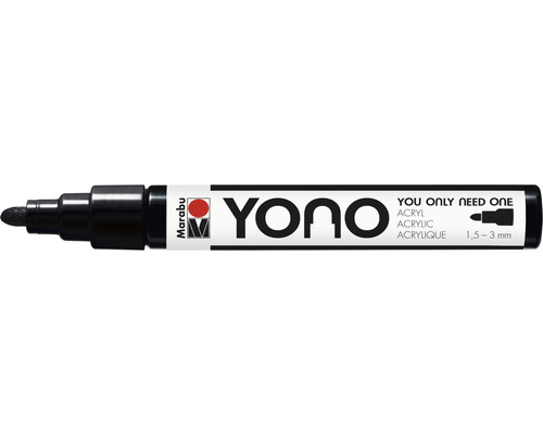 Marabu Yono Marker, schwarz 073, 1,5-3 mm