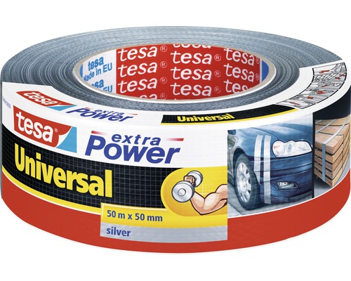 tesa extra power universal reparaturband silber 50m x 50mm bei hornbach kaufen