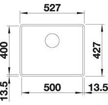 Flächenbündigespüle BLANCO SUBLINE 500-F alumetallic-thumb-2