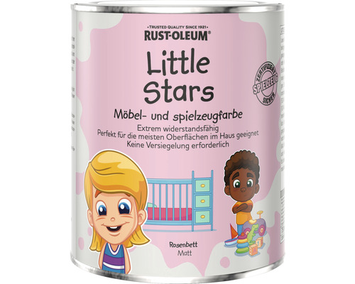 Little Stars Möbelfarbe und Spielzeugfarbe Rosenbett pink 750 ml
