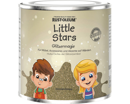 Little Stars Möbelfarbe und Spielzeugfarbe Glitzermagie Wunderlampe gold 250 ml