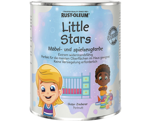 Little Stars Möbelfarbe und Spielzeugfarbe Perlmut Guter Zauberer blau 750 ml