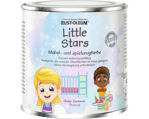 Little Stars Möbelfarbe und Spielzeugfarbe Perlmut Guter Zauberer blau 250 ml