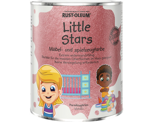 Little Stars Möbelfarbe und Spielzeugfarbe Metallic Paradiesgärten pink 750 ml