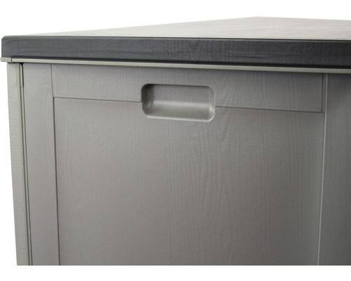 Kissenbox Marla 143,5 x 53 x 57 cm 390 Liter abschließbar Kunststoff grau