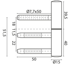 Türband mit Bremsfunktion 2-tlg. für Holzzargen (Pack=2 Stück)-thumb-5