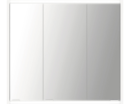 Spiegelschrank Jokey Batu 80 x 15,2 x 70,8 cm weiß hochglanz 3-türig IP 20