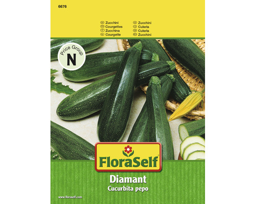 Zucchini 'Diamant' FloraSelf F1 Hybride Gemüsesamen