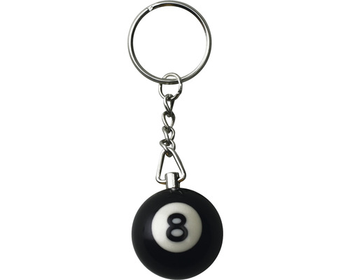 Schlüsselanhänger Billiardkugel "8"
