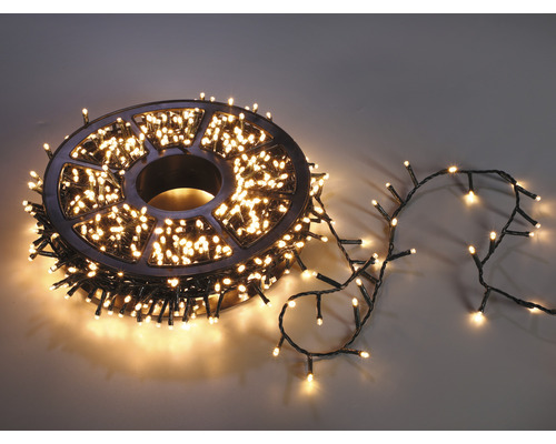 Lichterkette Weihnachtsbaum für außen und innen Lafiora 30 m + 5 m Zuleitung 1000 LEDs Lichtfarbe warmweiß inkl. Fernbedienung, Timer, Dimmer und Speicherfunktion