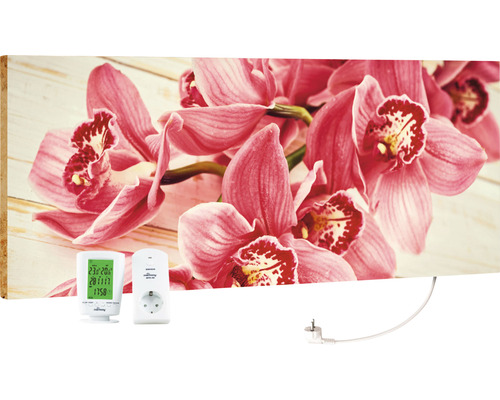 Infrarot Bildheizung Marmony Pink Orchidee 83014 100x40 cm 800 Watt-0