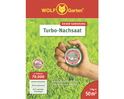 Rasensamen WOLF-Garten Turbo Nachsaat LR 1 kg 50 m²-0