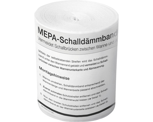 MEPA Schalldämmband aus PE-Schaumstoff 3,3 m 180030