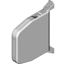 ARON Vorbaurollladen PVC grau 1000 x 1215 mm Kasten Aluminium RAL 9016 verkehrsweiß Gurtzug Links-thumb-2
