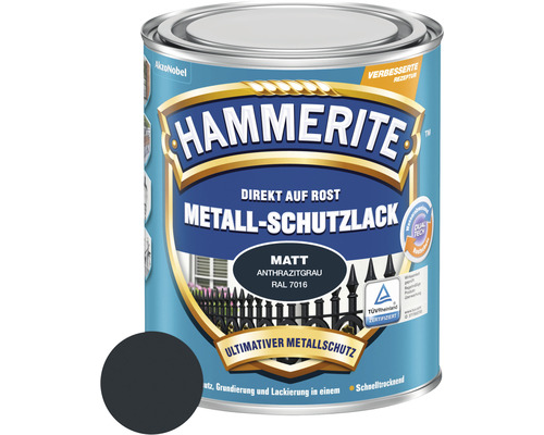 HAMMERITE Metallschutzlack matt anthrazitgrau 250 ml