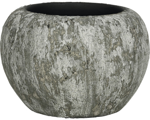 Pflanztopf rund Passion for Pottery Elvas Steinzeug Ø 19 cm H 13 cm grau