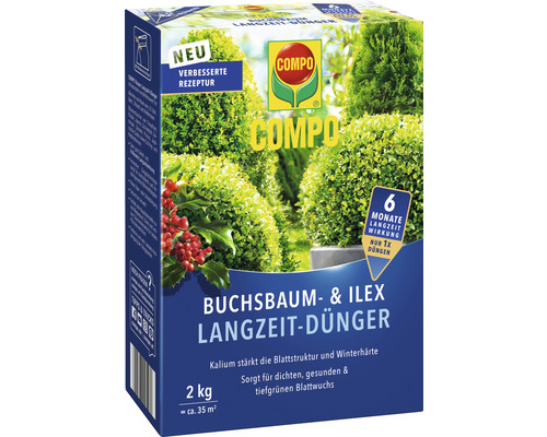 Buchsbaum- & Ilex-Langzeitdünger Compo 2 kg