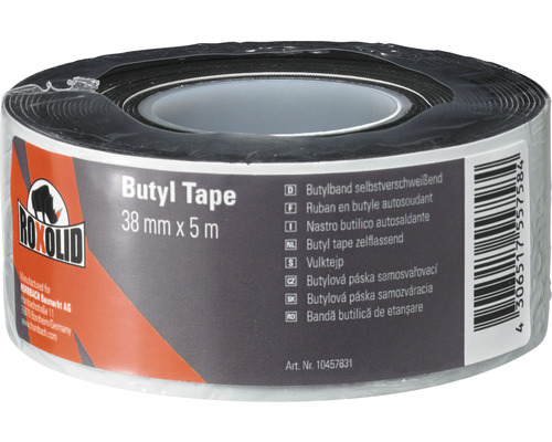 ROXOLID Butyl Tape Dichtungsband selbstverschweißend braun 38 mm x 5 m